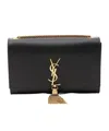 Saint Laurent Medium Monogram Kate Shoulder Bag In Green