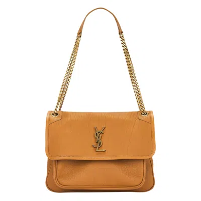 Pre-owned Saint Laurent Medium Niki Chain Bag 'dark Sun' In Brown