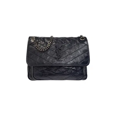Pre-owned Saint Laurent Medium Niki Monogram Chain Bag 'deep Marine' | Blue | Women's Size Onesize