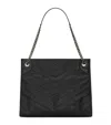 Saint Laurent Medium Niki Shopping Bag In Black