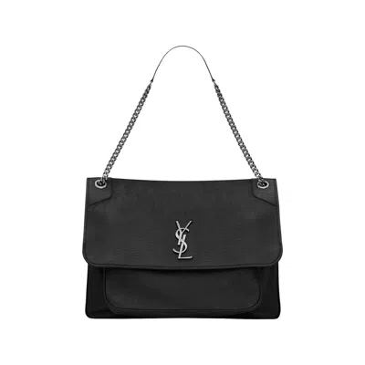 Pre-owned Saint Laurent Medium Niki Shoulder Bag 'black'