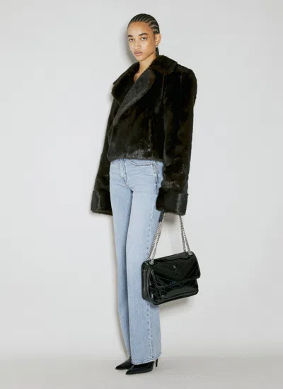 Saint Laurent Medium Niki Shoulder Bag In Black