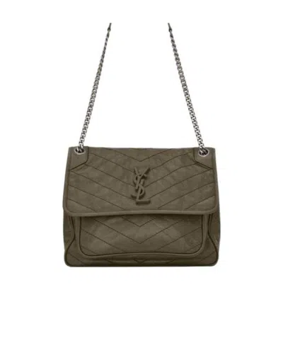 Saint Laurent Medium Niki Shoulder Bag In Green