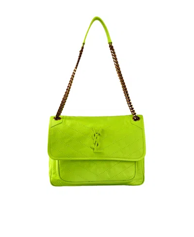 Saint Laurent Medium Niki Shoulder Bag In Green