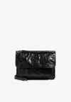 Saint Laurent Medium Niki Shoulder Bag In Vintage Leather In Black