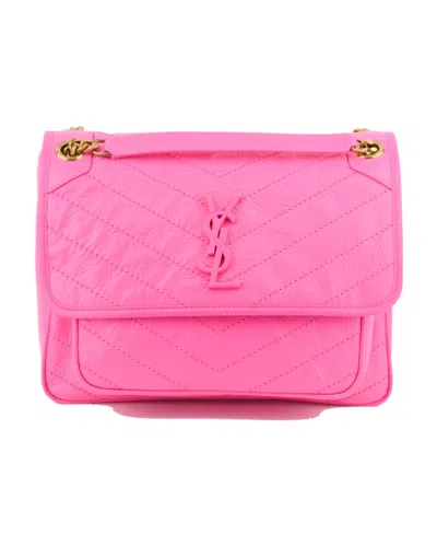 Saint Laurent Medium Niki Shoulder Bag In Pink