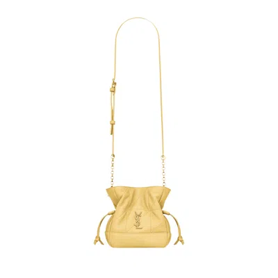 Pre-owned Saint Laurent Medium Pouch Bag 'soft Lemon' | Yellow | Women's Size Onesize