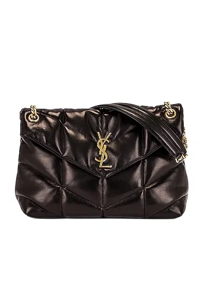 Saint Laurent Medium Puffer Chain Bag In Nero