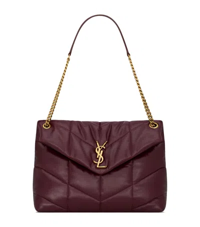 Saint Laurent Medium Puffer Shoulder Bag In Red