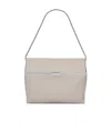 Saint Laurent Medium Sac Charniere Shoulder Bag In Retro White