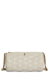 Saint Laurent Medium Sade Quilted Leather Tube Bag In 9207 Crema Soft
