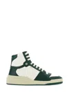 Saint Laurent Sl24 Leather High-top Trainers In Multicolour