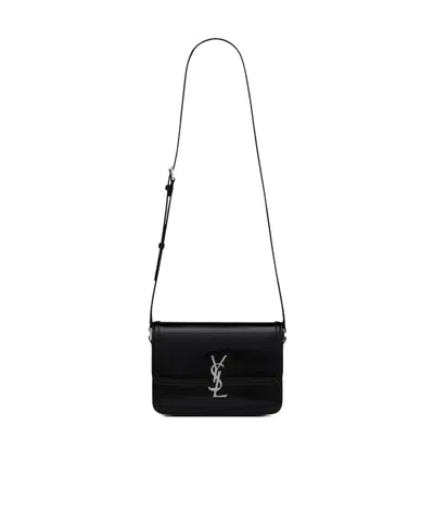 SAINT LAURENT SAINT LAURENT SOLFERINO LOGO PLAQUE MEDIUM SHOULDER BAG