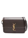 Saint Laurent Medium Solferino Satchel Bag In Brown