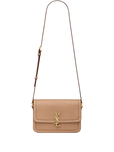Saint Laurent Medium Solferino Shoulder Bag In Brown