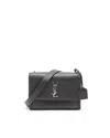 Saint Laurent Medium Sunset Bag In Black