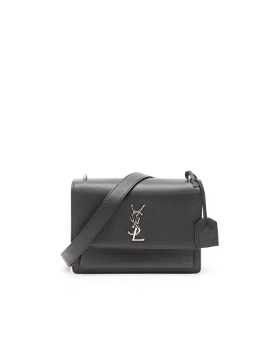 Saint Laurent Medium Sunset Bag In Black