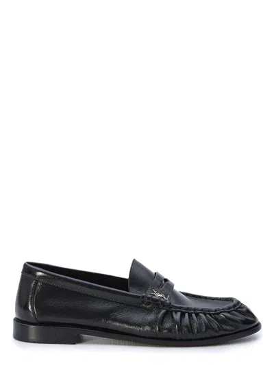 Saint Laurent Men's 15 Le Loafers In Black