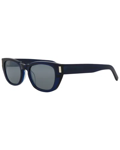 Saint Laurent Men's 51mm Sunglasses In Blue