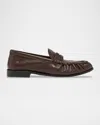 Saint Laurent Loafers Brown In Multi