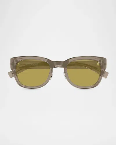 Saint Laurent Men & Apos;s Sl 957/j Bio Injection Square Sunglasses In Green