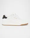 Saint Laurent Sl61 Smooth Leather Sneakers In White