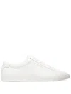Saint Laurent Low-top Leather Sneakers Round Toe