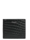 Saint Laurent Men's East/west Wallet In Nero,nero