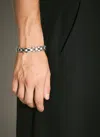 Saint Laurent Men Articulated Bracelet In Silver
