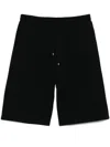 Saint Laurent Bermuda Shorts With Elastic Waistband In Black