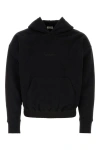 Saint Laurent Black Cotton Sweatshirt In Black
