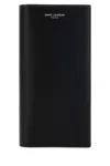 Saint Laurent Men Black Leather Wallet In Black