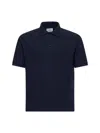 Saint Laurent Polo Cassandre In Blue