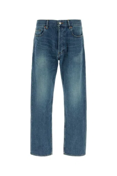 Saint Laurent Blue Straight Fit Jeans