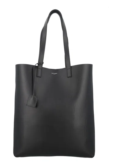 Saint Laurent Men's Bold Shopping Bag In Black