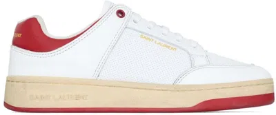 SAINT LAURENT MEN'S CALF LEATHER SL/61 SNEAKERS