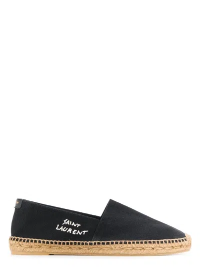 SAINT LAURENT MEN'S CANVAS ESPADRILLES