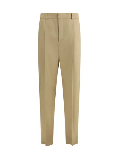 Saint Laurent Men Carotte Pants In Neutral