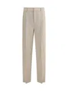 Saint Laurent Carotte Pants In Neutral