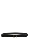 Saint Laurent Men's Cassandras Belt In Black
