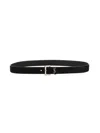 Saint Laurent Men "cassandras" Belt In Black