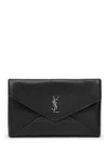 Saint Laurent Men's Cassandre Large Envelope Clutch Bag With Logo