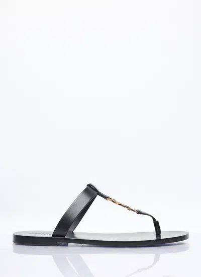 SAINT LAURENT SAINT LAURENT MEN CASSANDRE LEATHER SLIDES