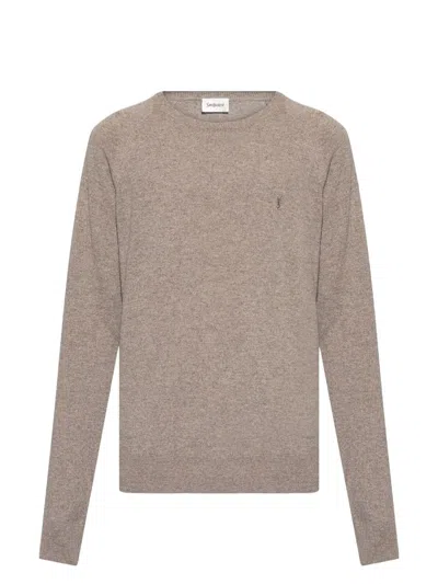 SAINT LAURENT MEN'S CASSANDRE PULLOVER SWEATER