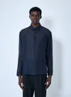 Saint Laurent Men Cassandre Shirt In Blue
