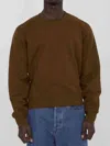 Saint Laurent Cassandre Sweatshirt In Cream