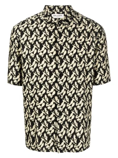 SAINT LAURENT MEN'S CHEMISE COLOR POLO COLOR COL COLOR POI T-SHIRT