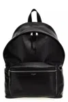 Saint Laurent Modern City Backpack Silver Hardware In Black