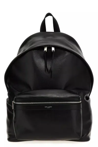 Saint Laurent Men 'city' Backpack In Black