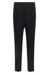Saint Laurent Classic Wool Pants In Black